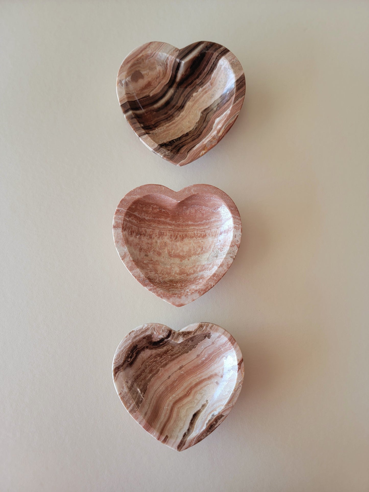 5" Aragonite Heart Bowl