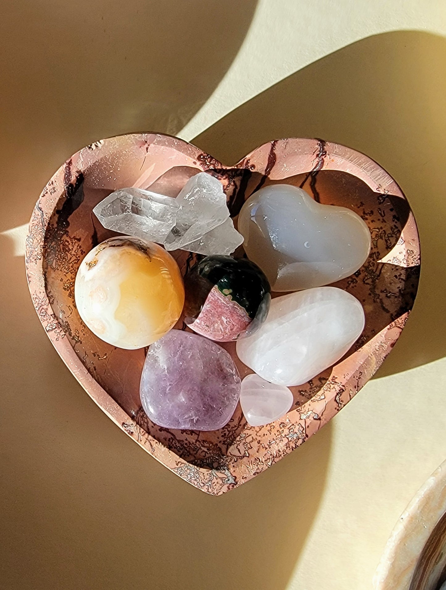 4.25" Mookaite Heart Bowl