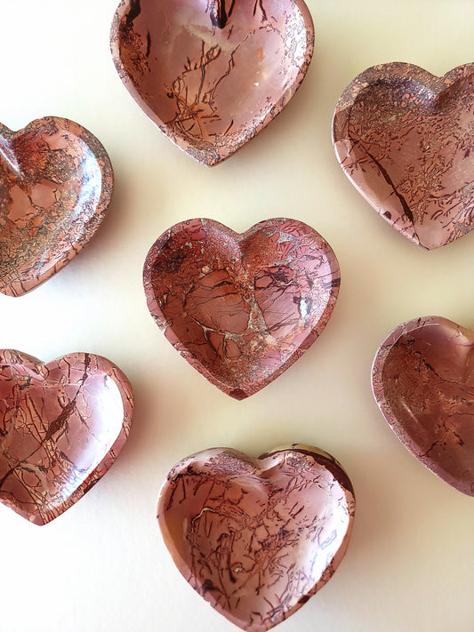 4.25" Mookaite Heart Bowl